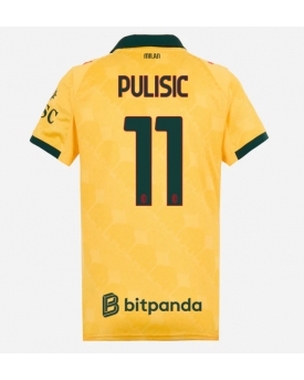 Billige Fotballdrakt AC Milan Christian Pulisic #11 Replika Tredjedrakt Dame 2025-26 Kortermet Billige Fotballdrakt AC Milan Christian Pulisic #11 Replika Tredjedrakt Dame 2025-26 Kortermet
